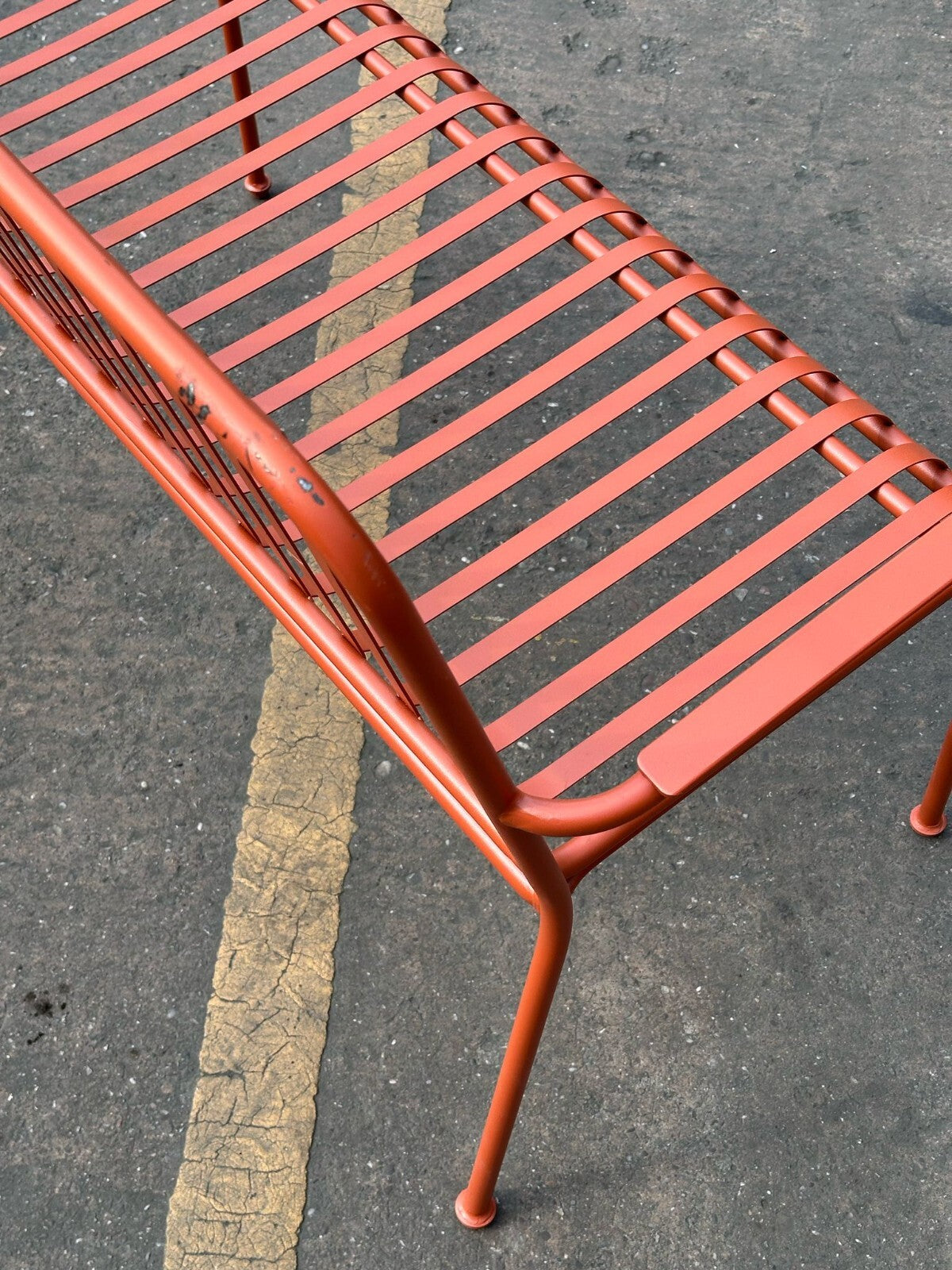 Habitat Indu 2 Seater Metal Garden Bench - Red (S)