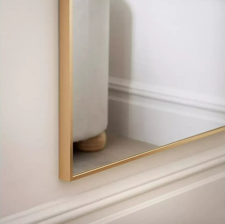 Habitat Arch Shaped Wall Mirror - Gold - 50x150cm