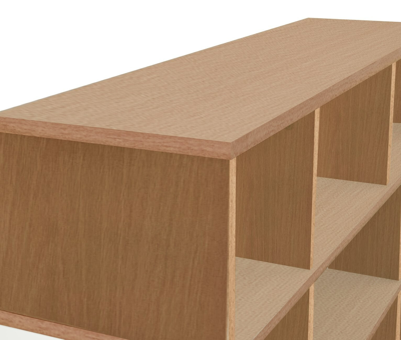 Home Cube Wide Shelving Unit - Oak Effect
