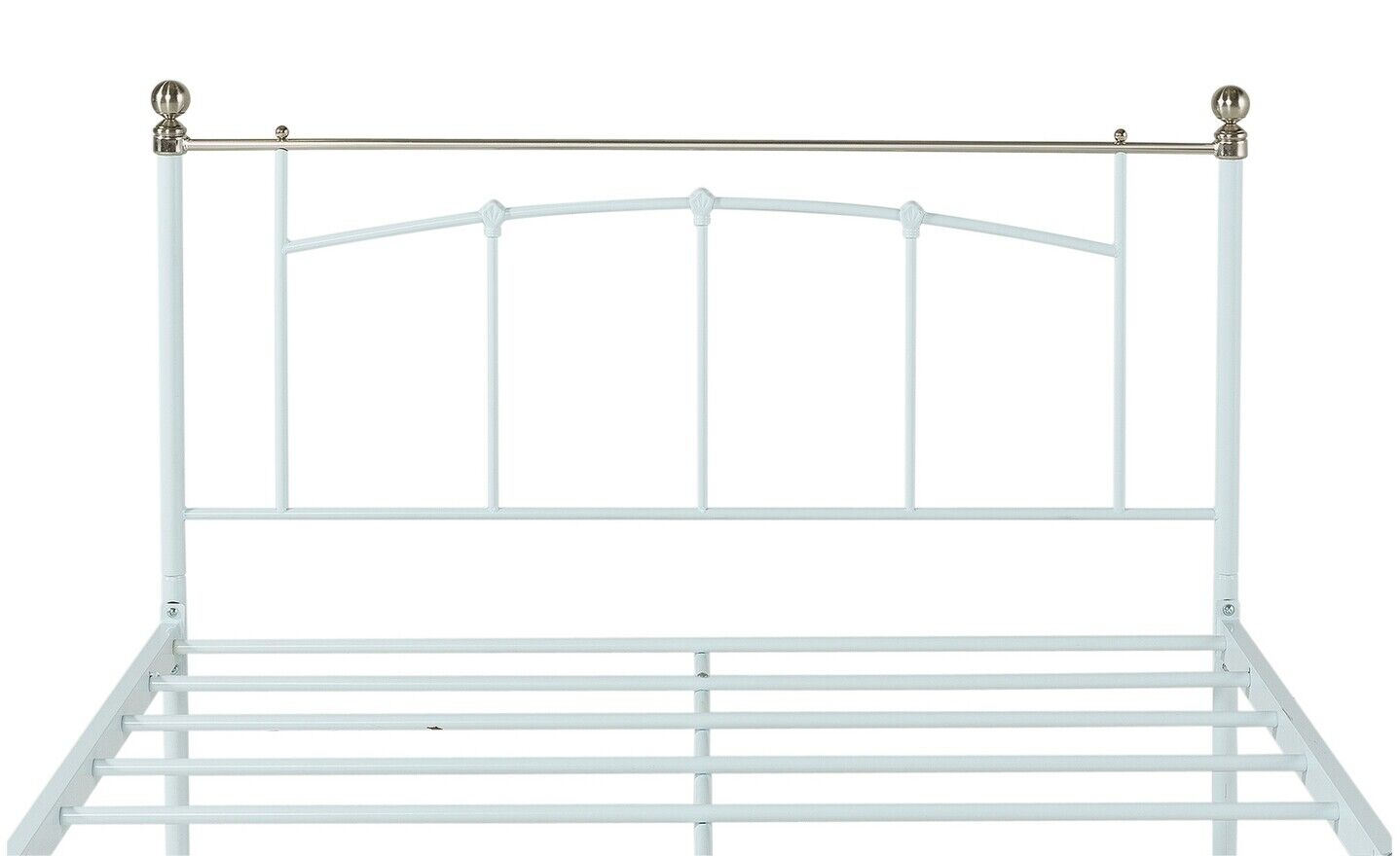 Yani Kingsize Metal Bed Frame - White