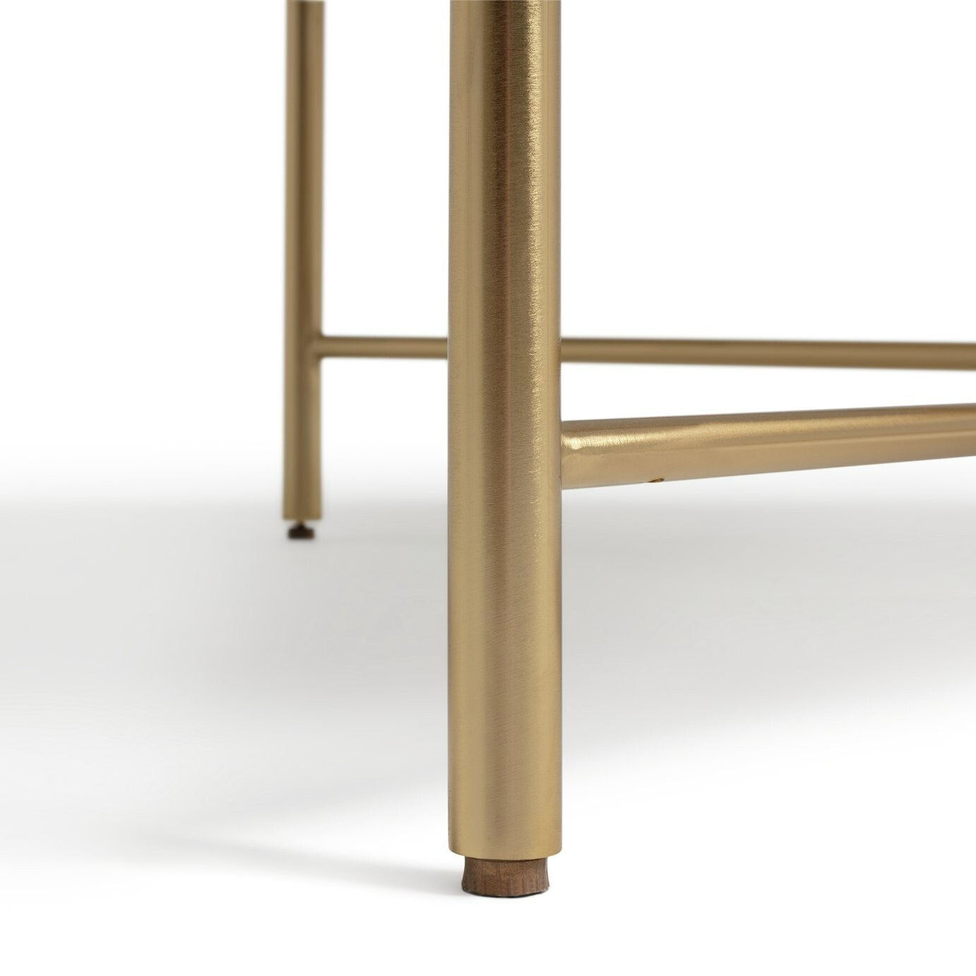 Habitat Elba Solid Marble Coffee Table - Brass
