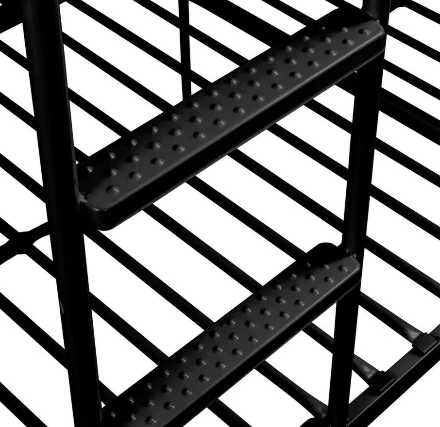 Mason Single Bunk Bed For Kids / Adults / Teenager -Black 2 Memory Foam Mattress