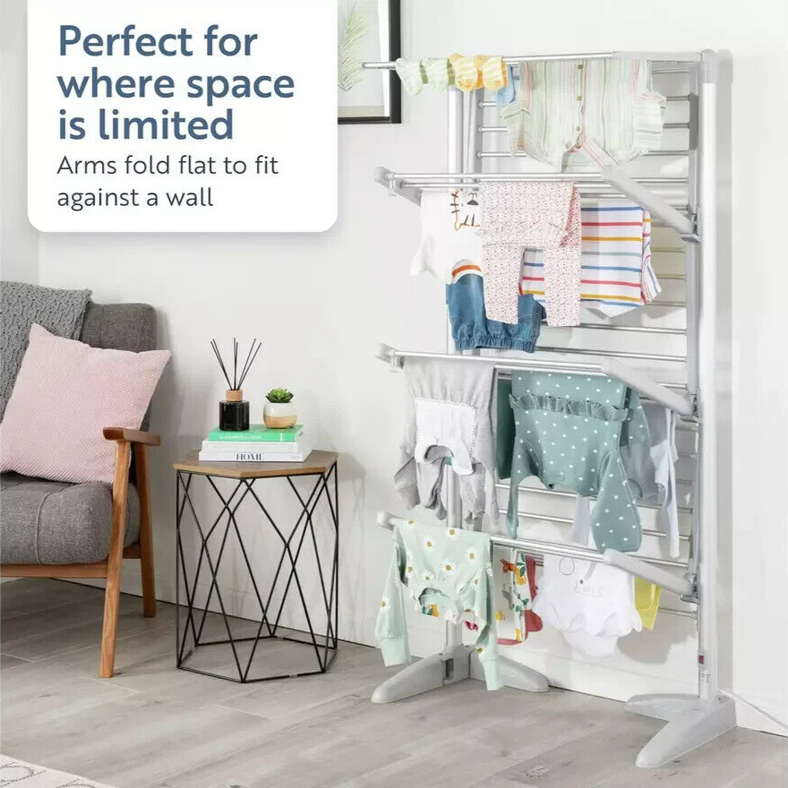 Minky Sure Dri 23m 4 Tier Heated Clothes Airer with Cover