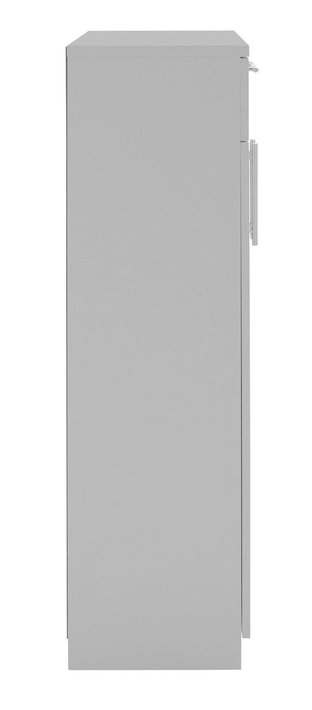 Brisbane 2 Door Shoe Storage Cabinet - Grey