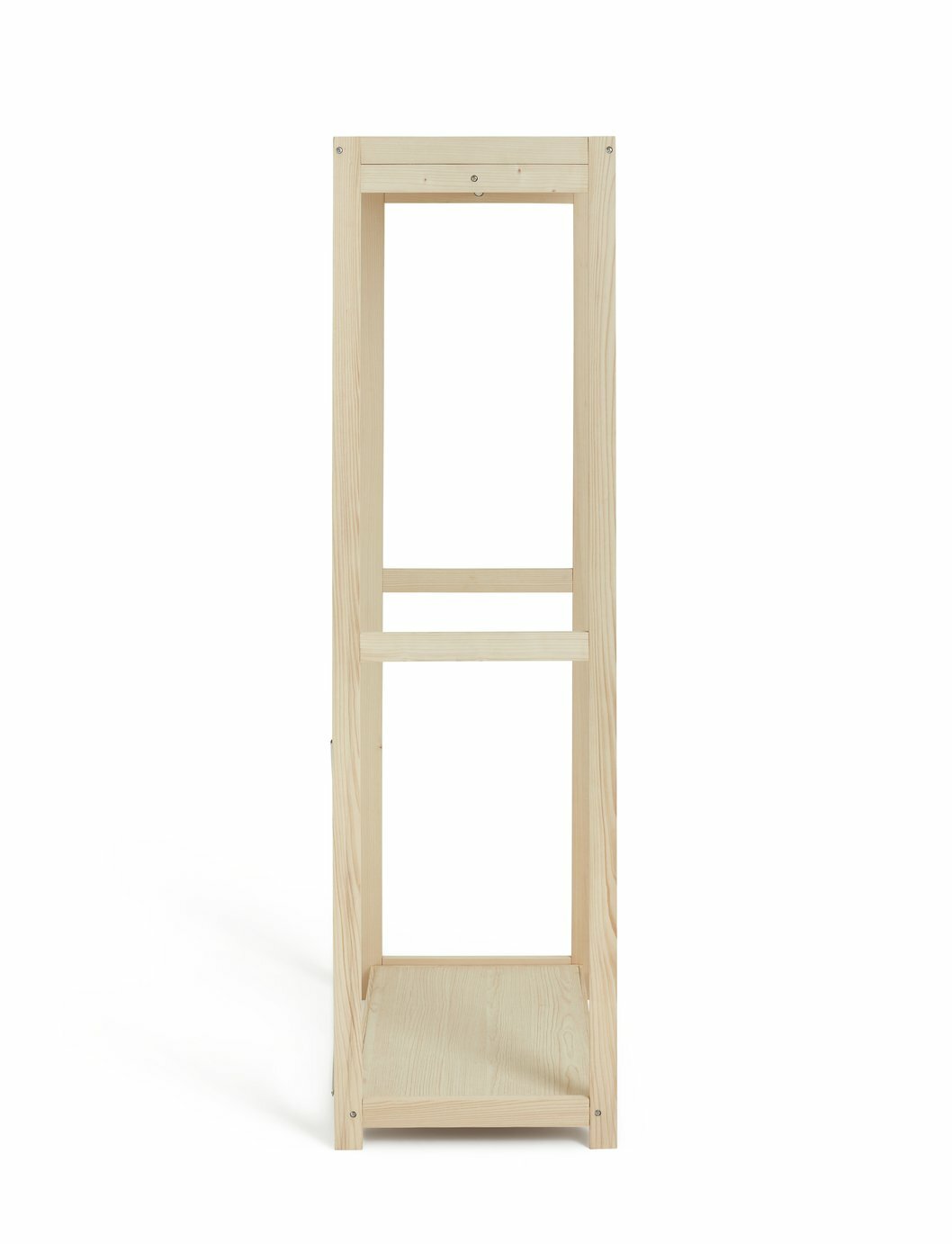 Habitat Flicka Open Single Rail Wardrobe - Pine | Clothes Rack, Hanging Rail, Sl