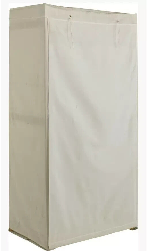 Covered Single Wardrobe - Cream