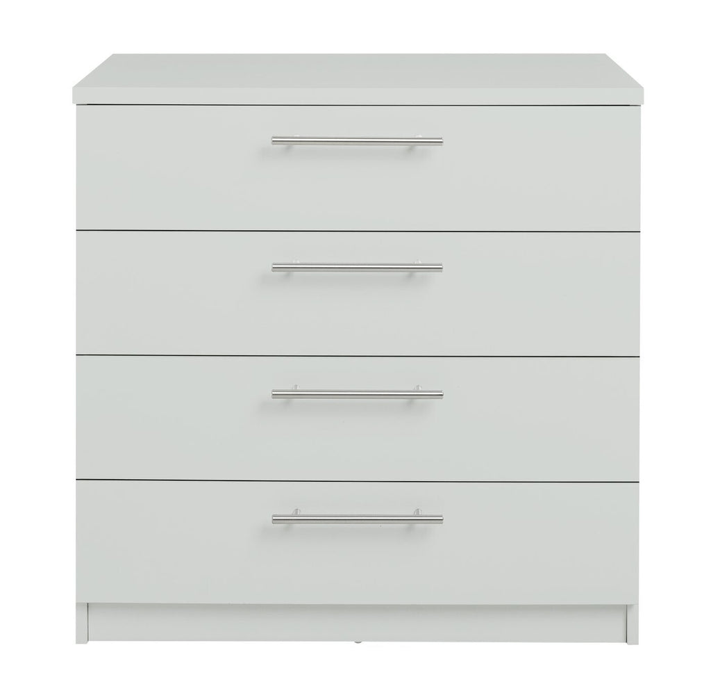 Brisbane 4 Drawer Chest â€“ Grey ( B Grade )