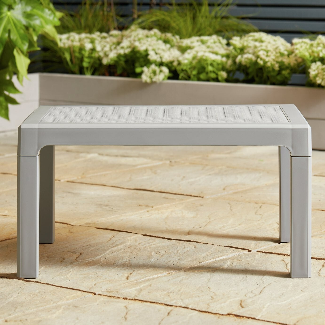 Home Baltimore 2 Seater Plastic Garden Bistro Set | Outdoor Patio Table Chairs