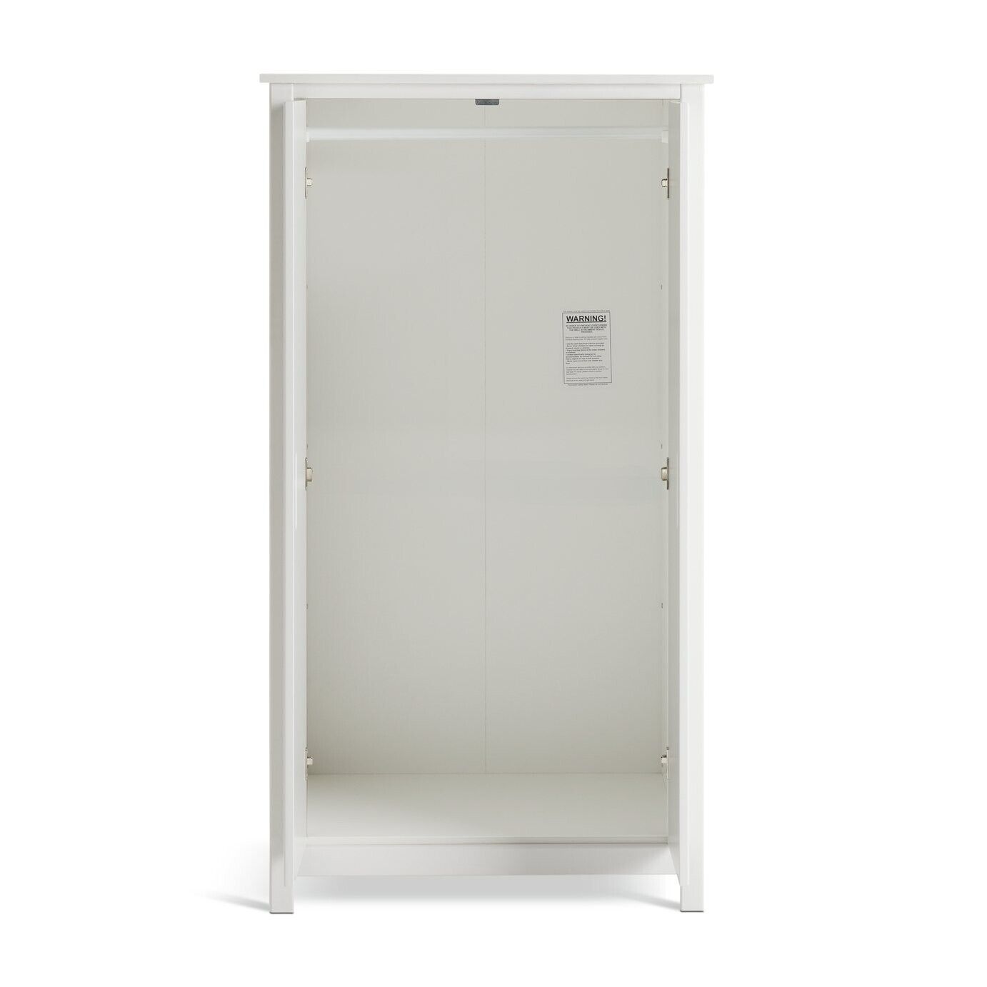 Kids Ronnie Short 2 Door Wardrobe - White