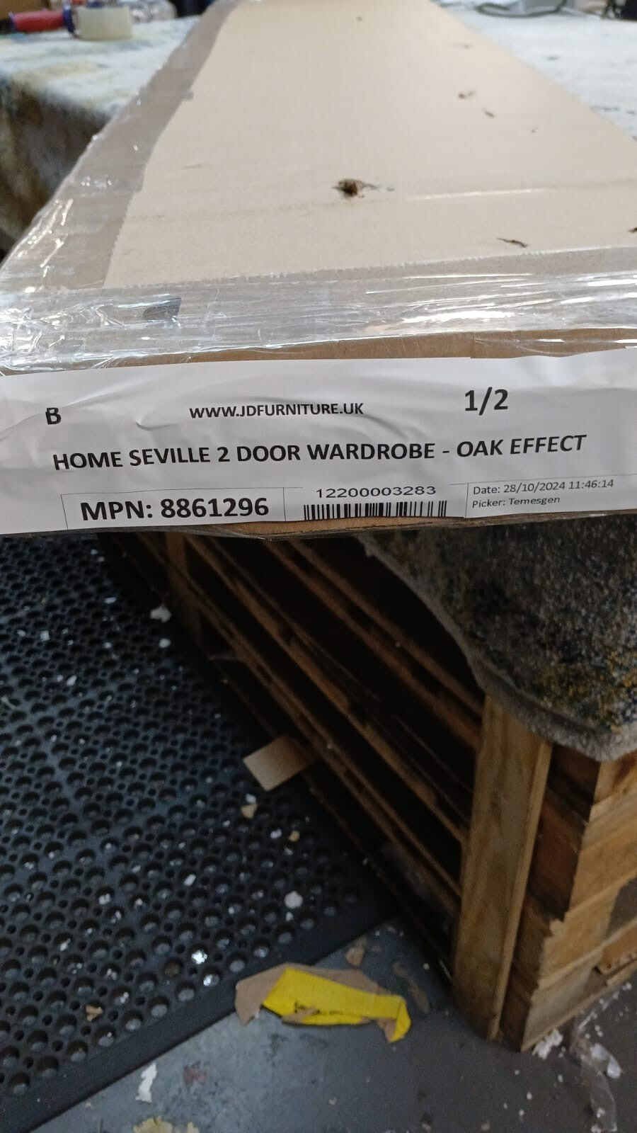 Seville 2 Door Wardrobe - Oak Effect ( B Grade )