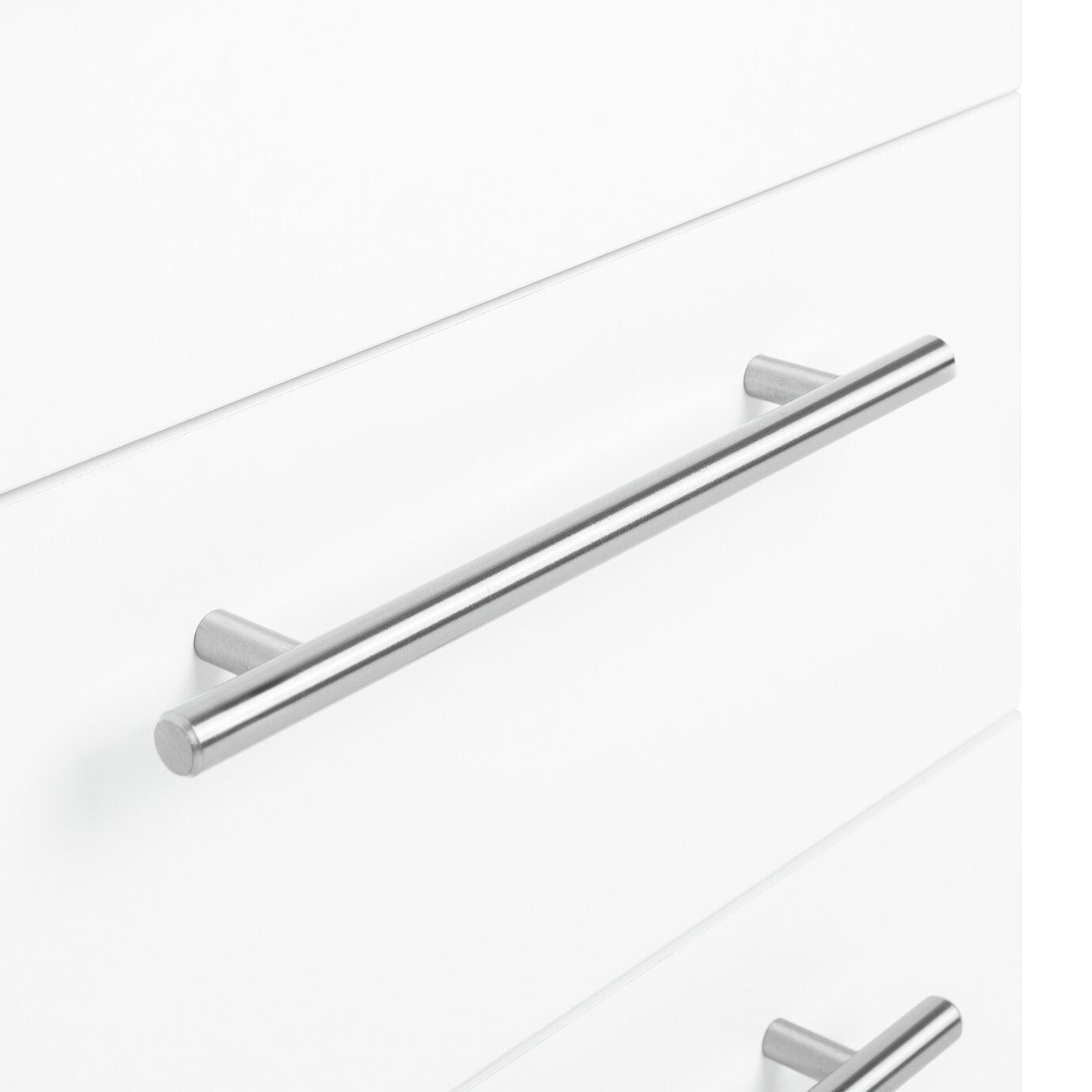 Brisbane 3 Drawer Bedside - White