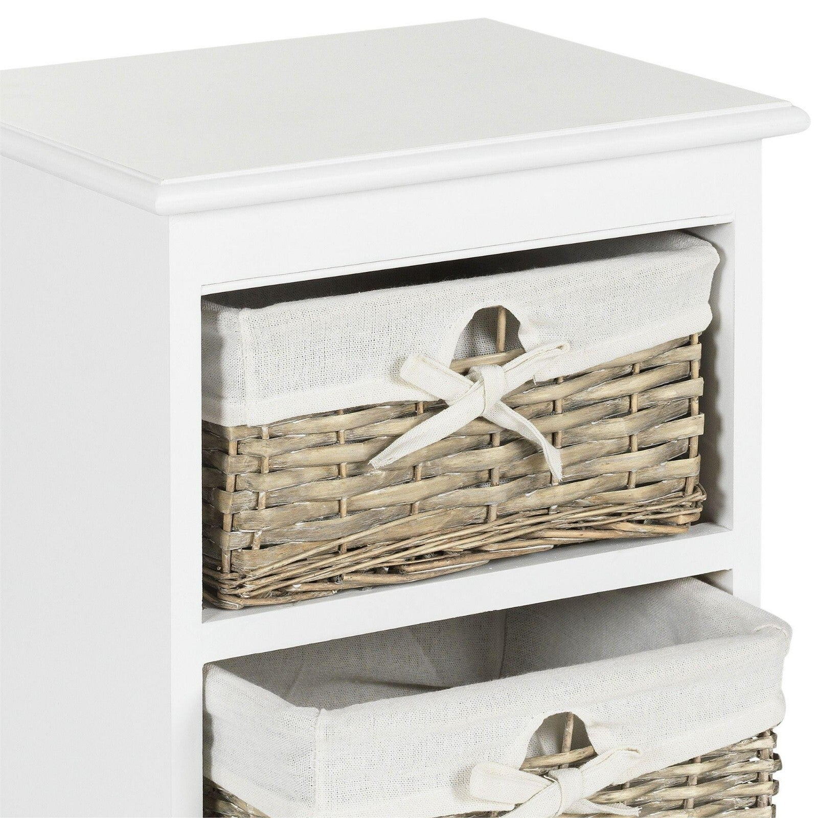 Home New Malvern 4 Drawer Storage Unit - White