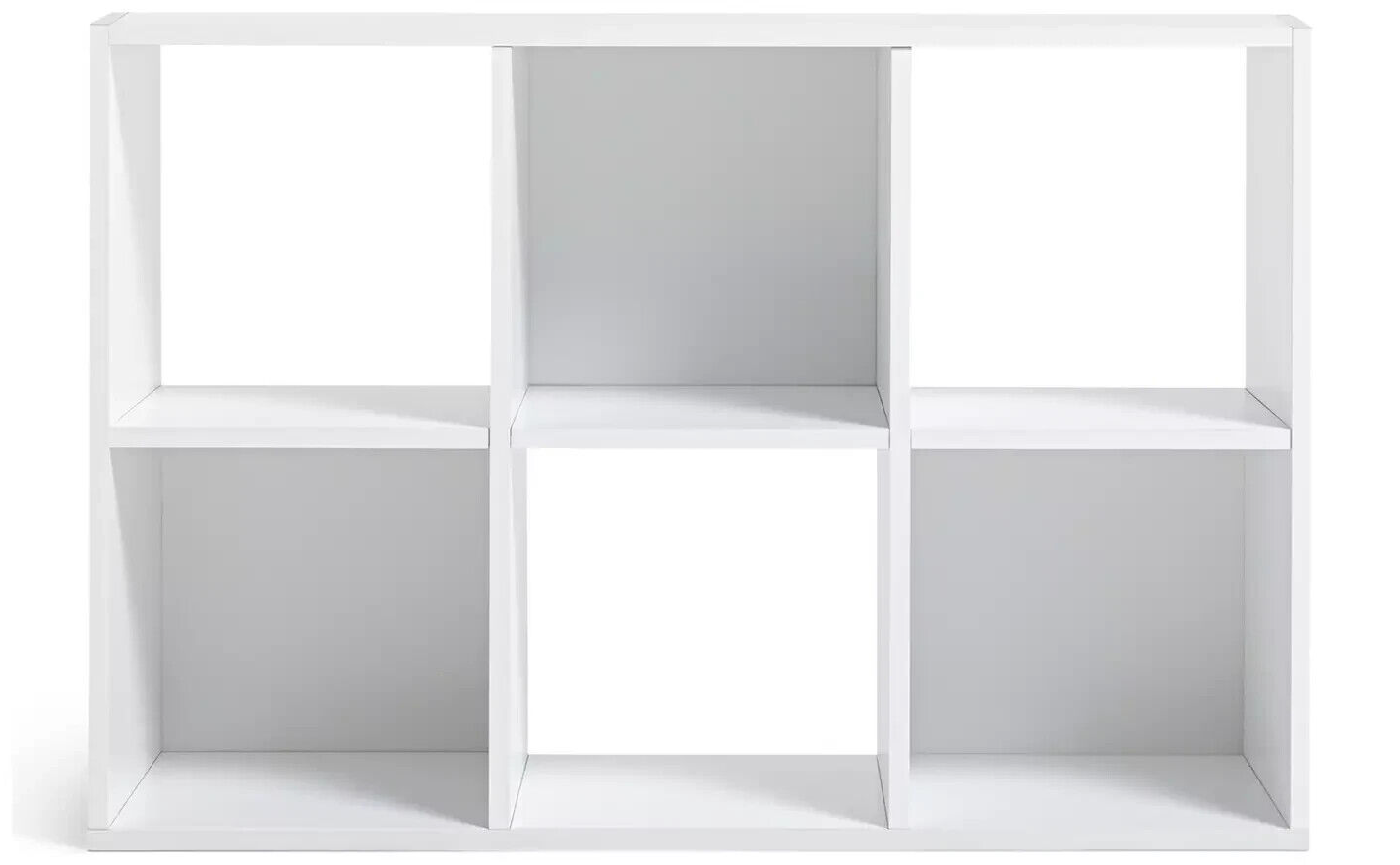 Home Squares 6 Cube Storage Unit White | Modular Organizer Shelf Living Bedroom