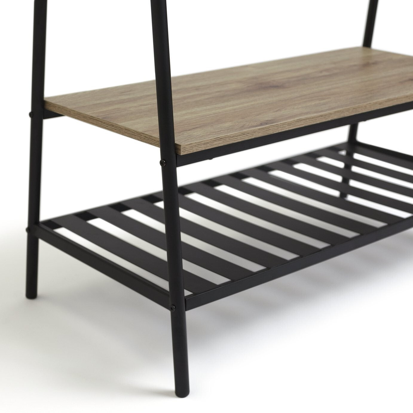 Habitat Turner Clothes Rail with Shoe Rack - Black