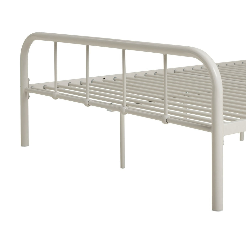 Home Kids Charlie Small Double Metal Bed Frame - White
