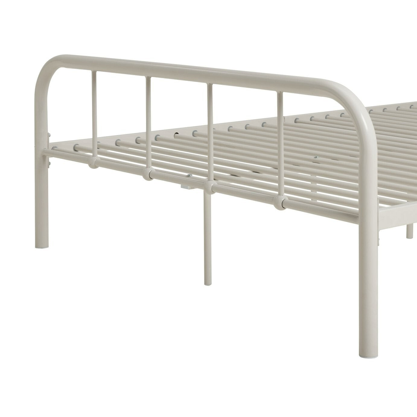 Home Kids Charlie Small Double Metal Bed Frame - White