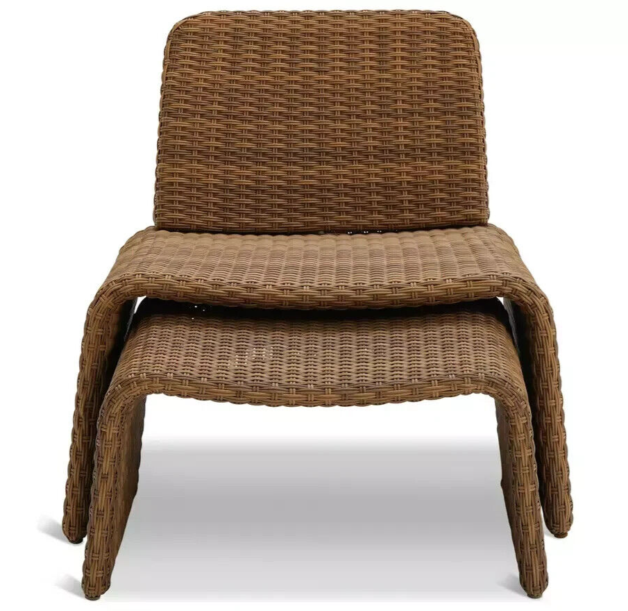 Habitat Kelham Rattan Effect Garden Chair - Brown