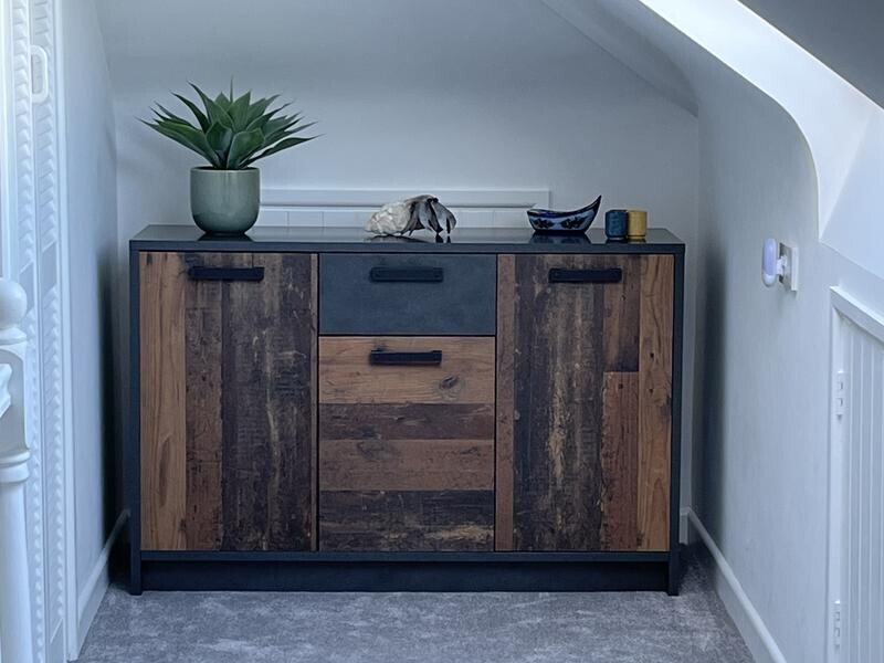Nubi 3 Door 1 Drawer Chest - Wood Effect ( B Grade 38854 - 38856 )