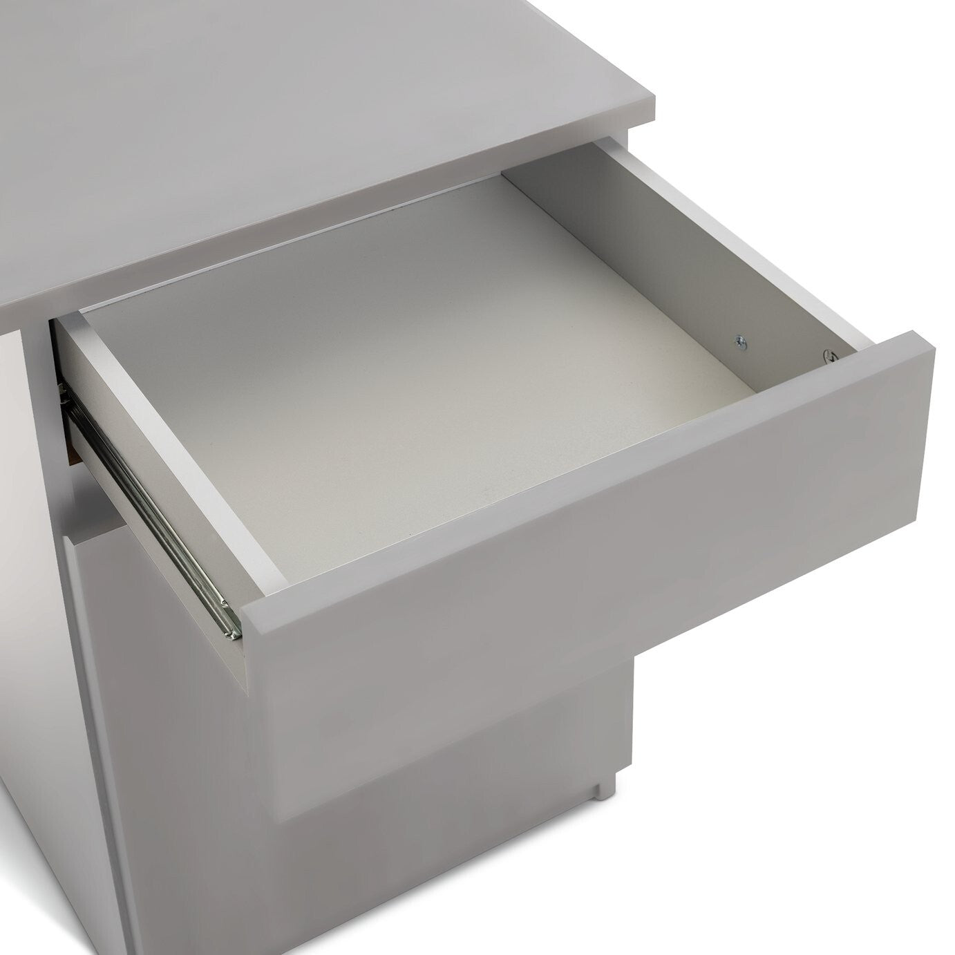 Habitat Jenson 1 Drawer Office Desk - Grey