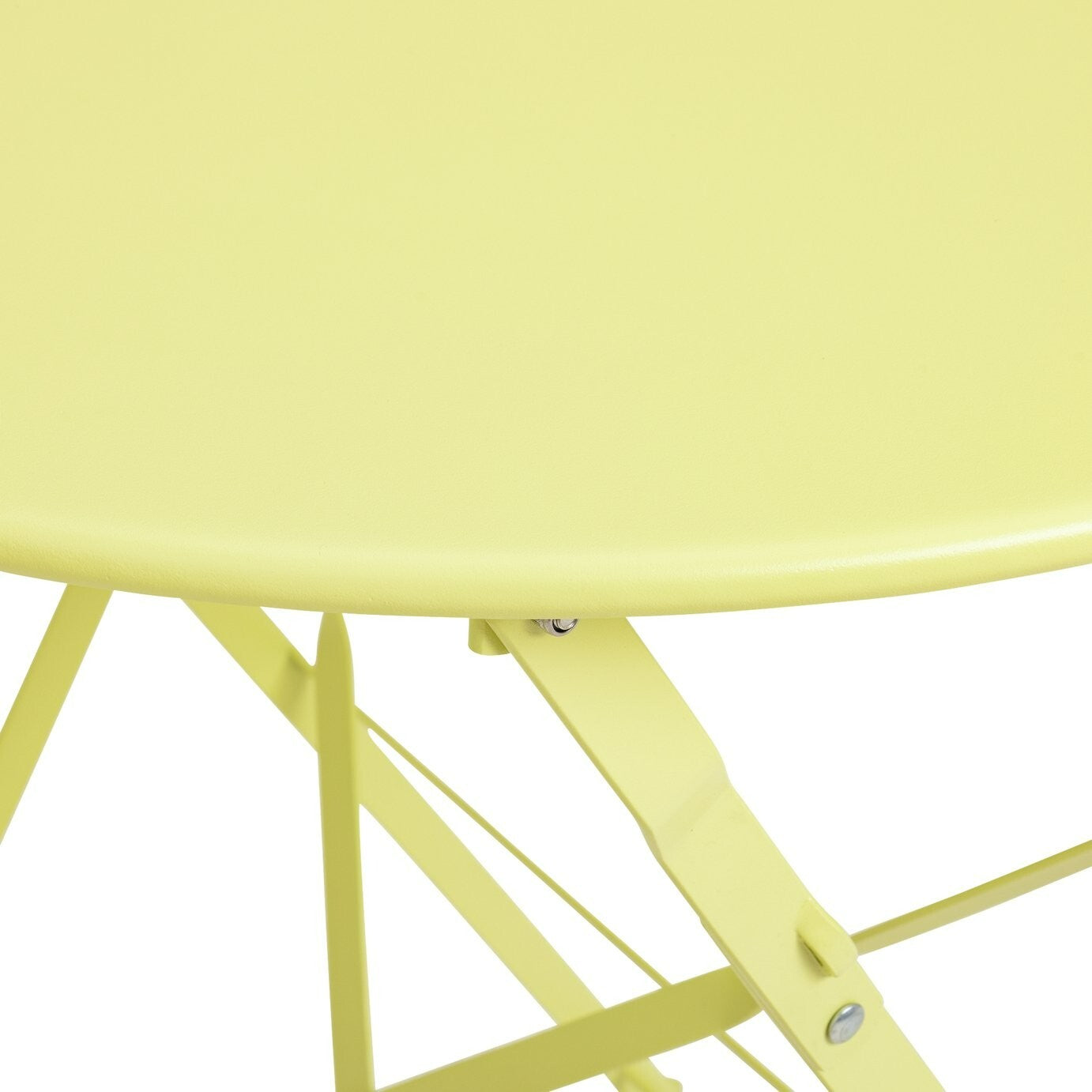 Eve 2 Seater Folding Metal Garden Bistro Set- Yellow