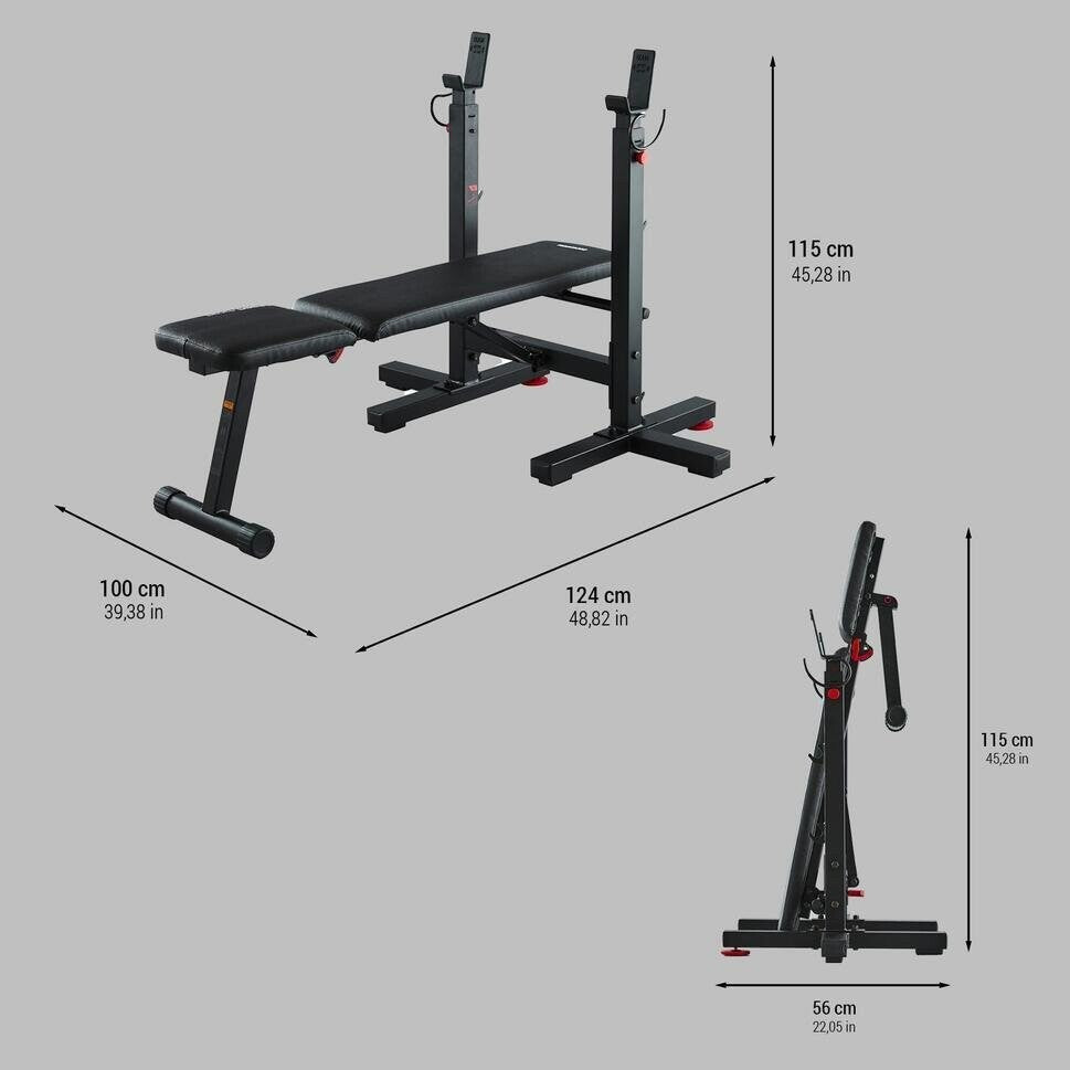Decathlon 100 Folding Workout Weight Bench