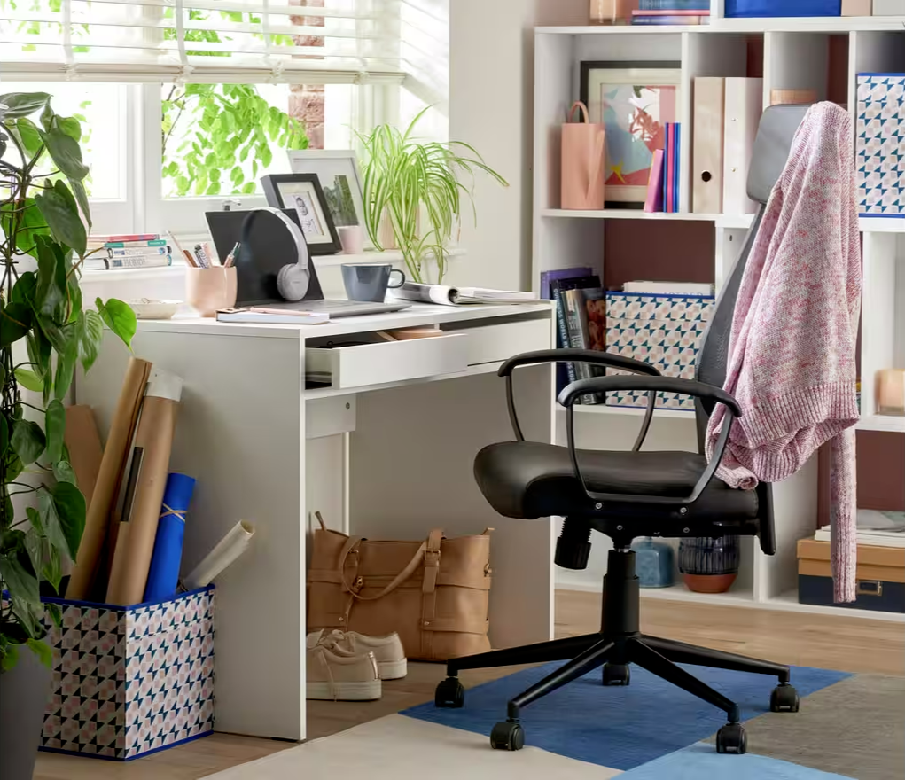 Pepper 2 Drawer Desk - Grey