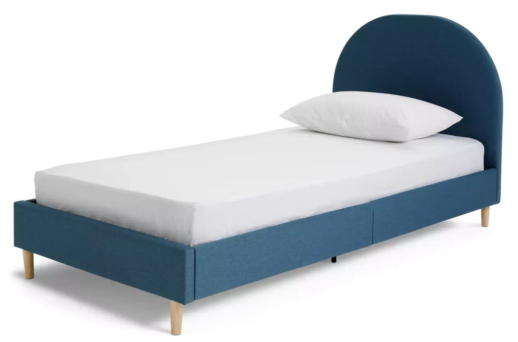 Habitat Olivia Single Bed Frame - Blue | Sturdy Kids Bed with Mattress Nursery