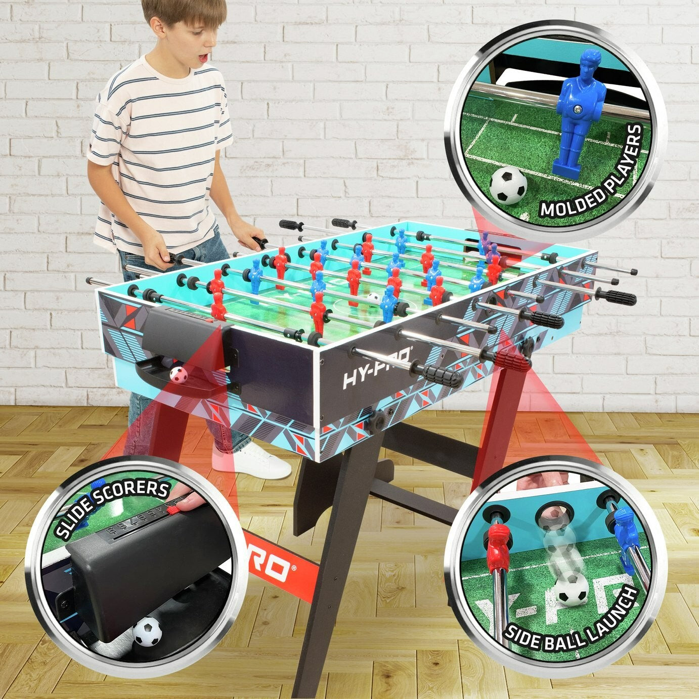 Hy-Pro 4ft 12 In 1 Folding Multi Game Table