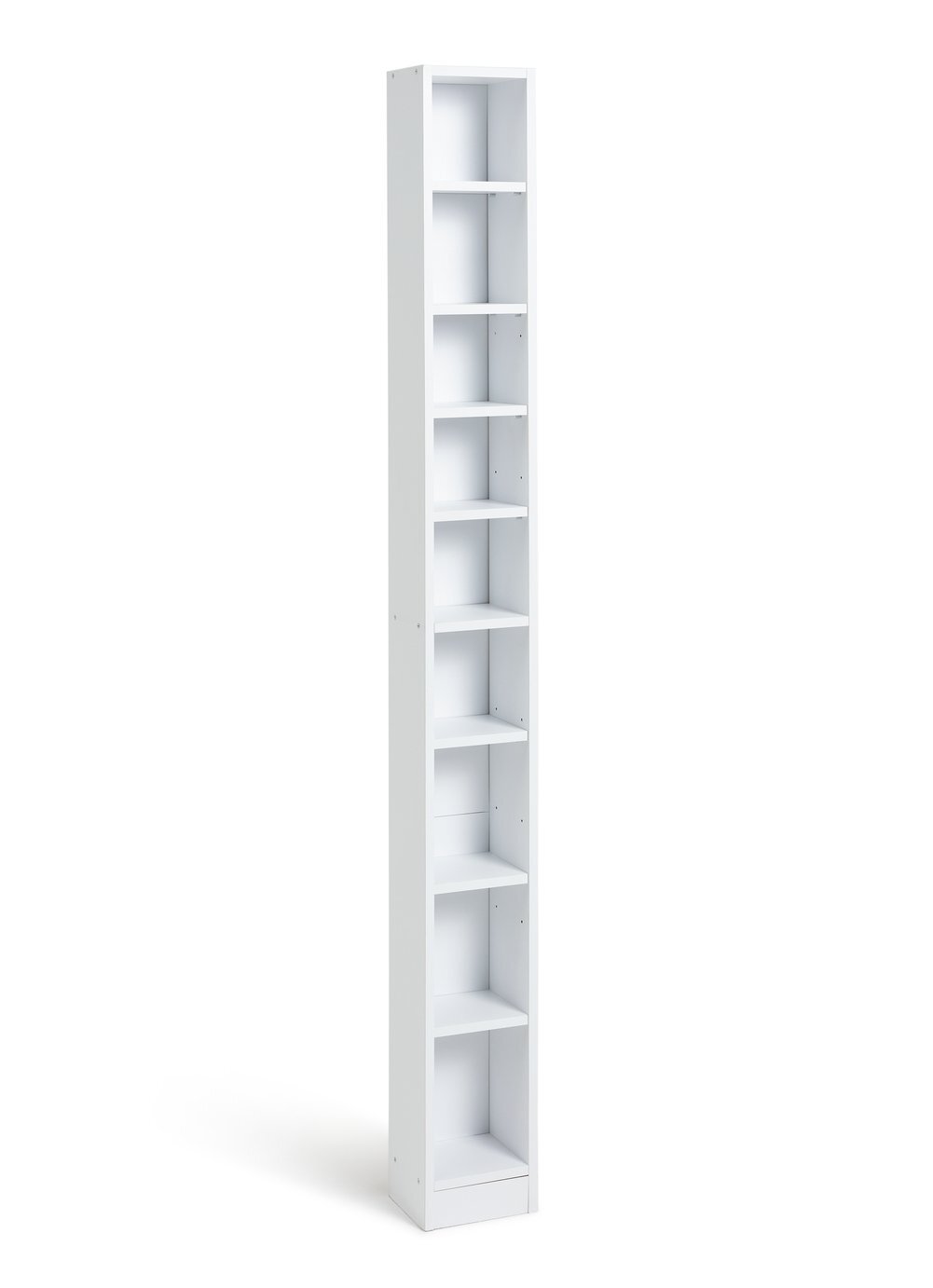 Maine Tall CD and DVD Storage unit - White