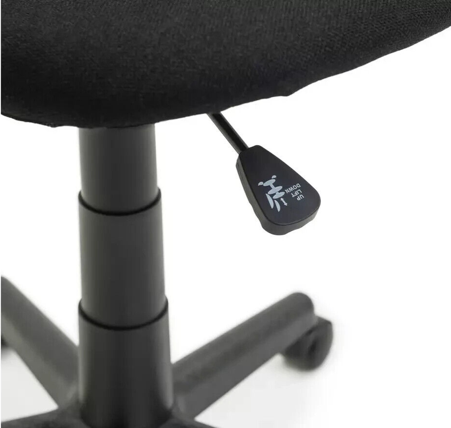 Fabric Office Chair Black | Desk Chair Adjustable Swivel Home Office