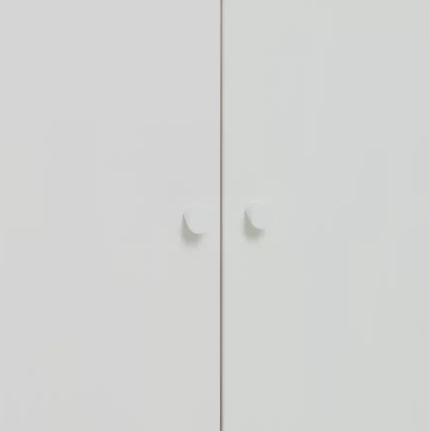 Scandinavia Kids 2 Door 1 Drawer Wardrobe - White | Storage for Clothes and Toys