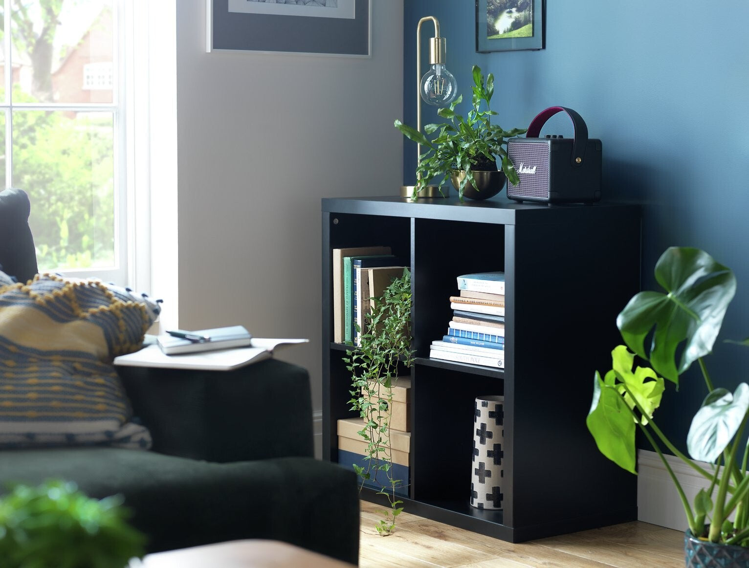 Habitat Squares Plus 4 Cube Storage Unit - Black