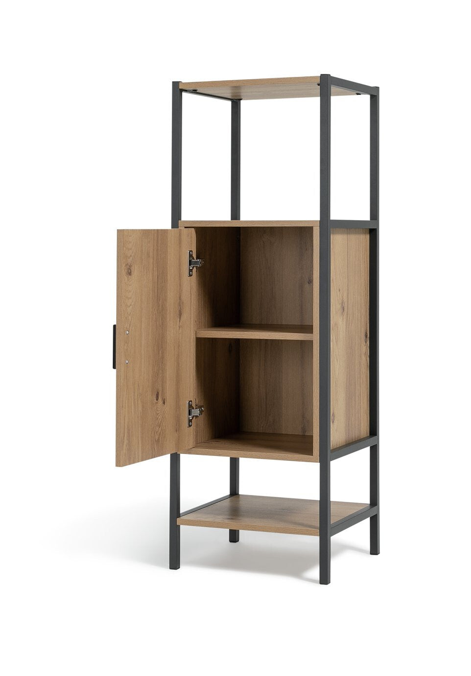Habitat Loft Living 1 Door Cabinet - Oak | Stylish Storage for Bathroom Hallway