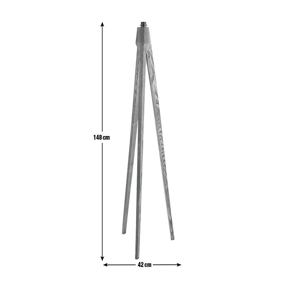 Habitat Tripod Floor Lamp Base - Walnut Stain (S)