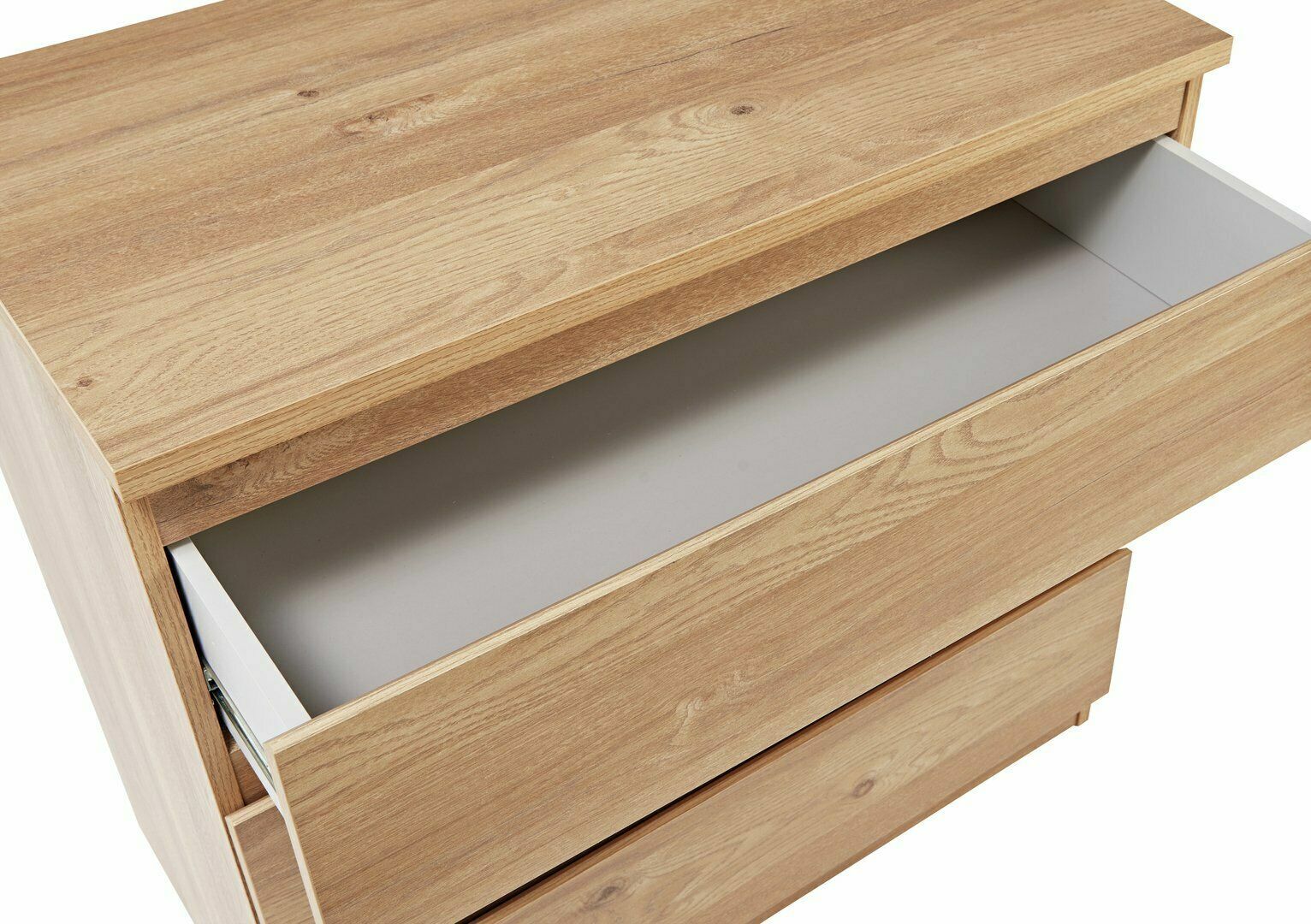 Habitat Jenson 3 Drawer Chest - Oak Effect | Bedroom Storage Unit for Clothes