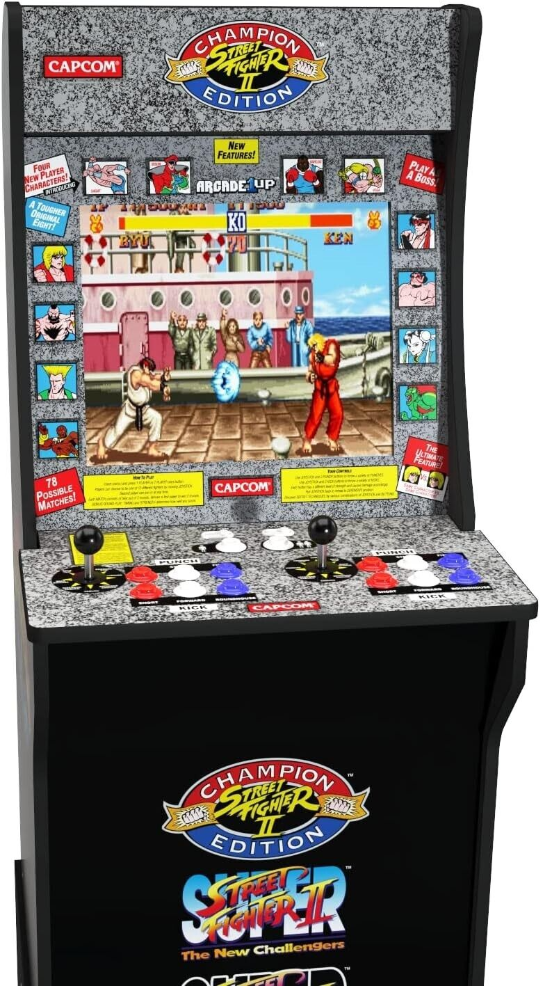Arcade1UP 3 in 1 Street Fighter Arcade Machine (S)