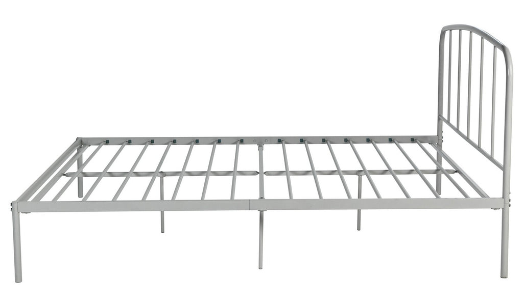Freja Double Metal Bed Frame - Silver | Bedroom Furniture for Teen or Guest Room