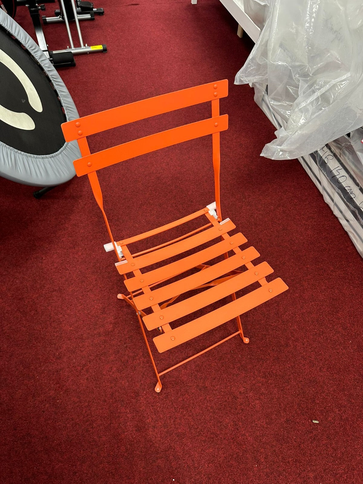 Habitat Eve 4 Folding Metal Garden Chairs - Orange
