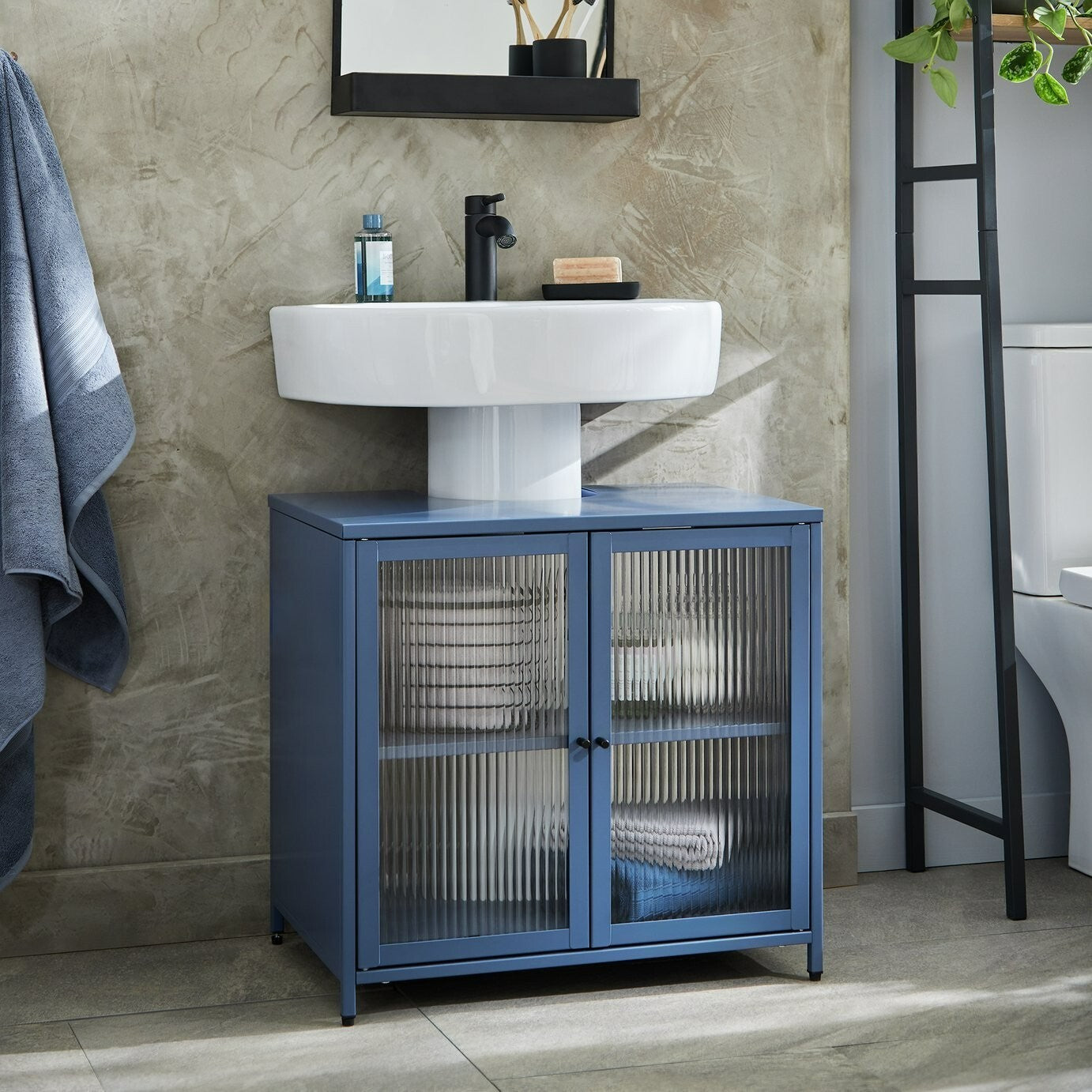 Habitat Morillo Under Sink Unit - Blue