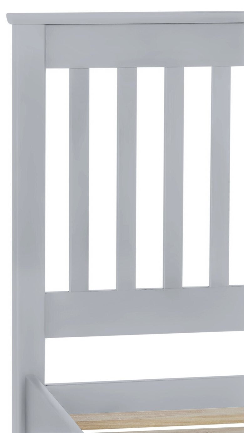 Aspley Single Wooden Bed Frame - Grey | Kids Bedroom Furniture or Guest Bed Fram