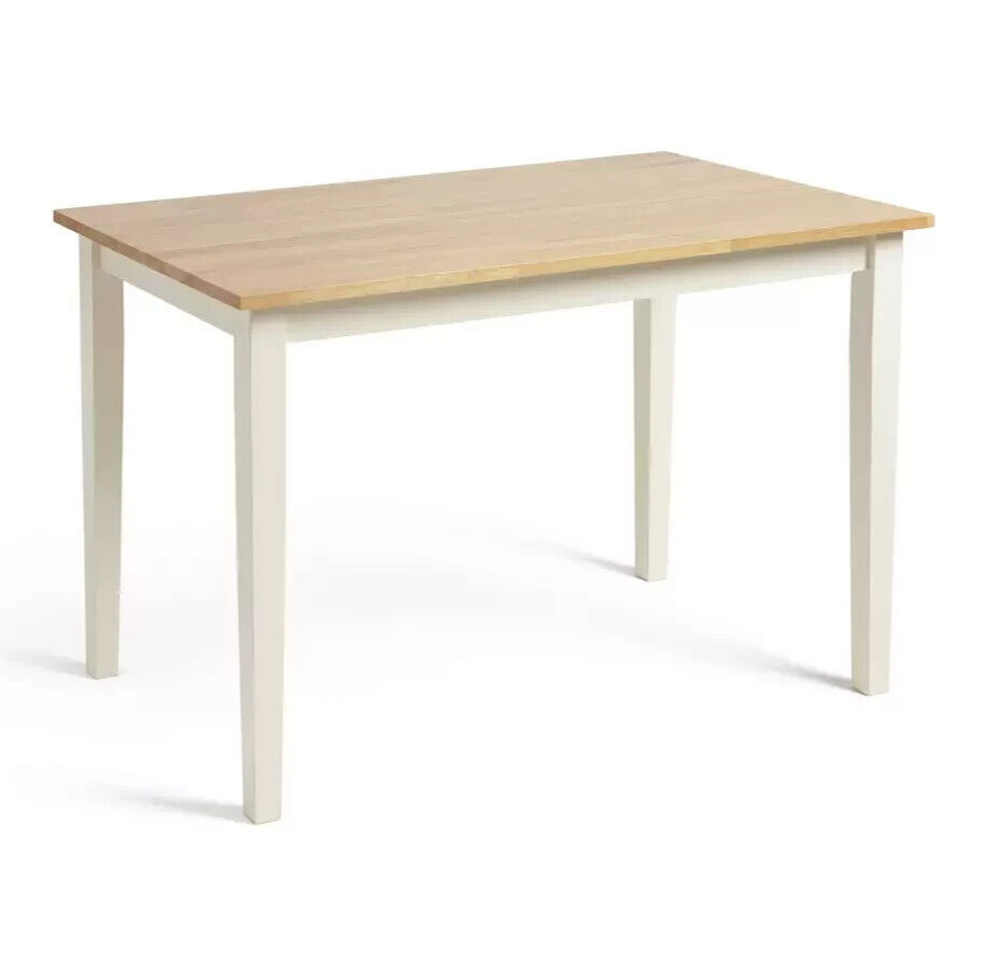 Chicago Solid Wood Dining Table - Off White