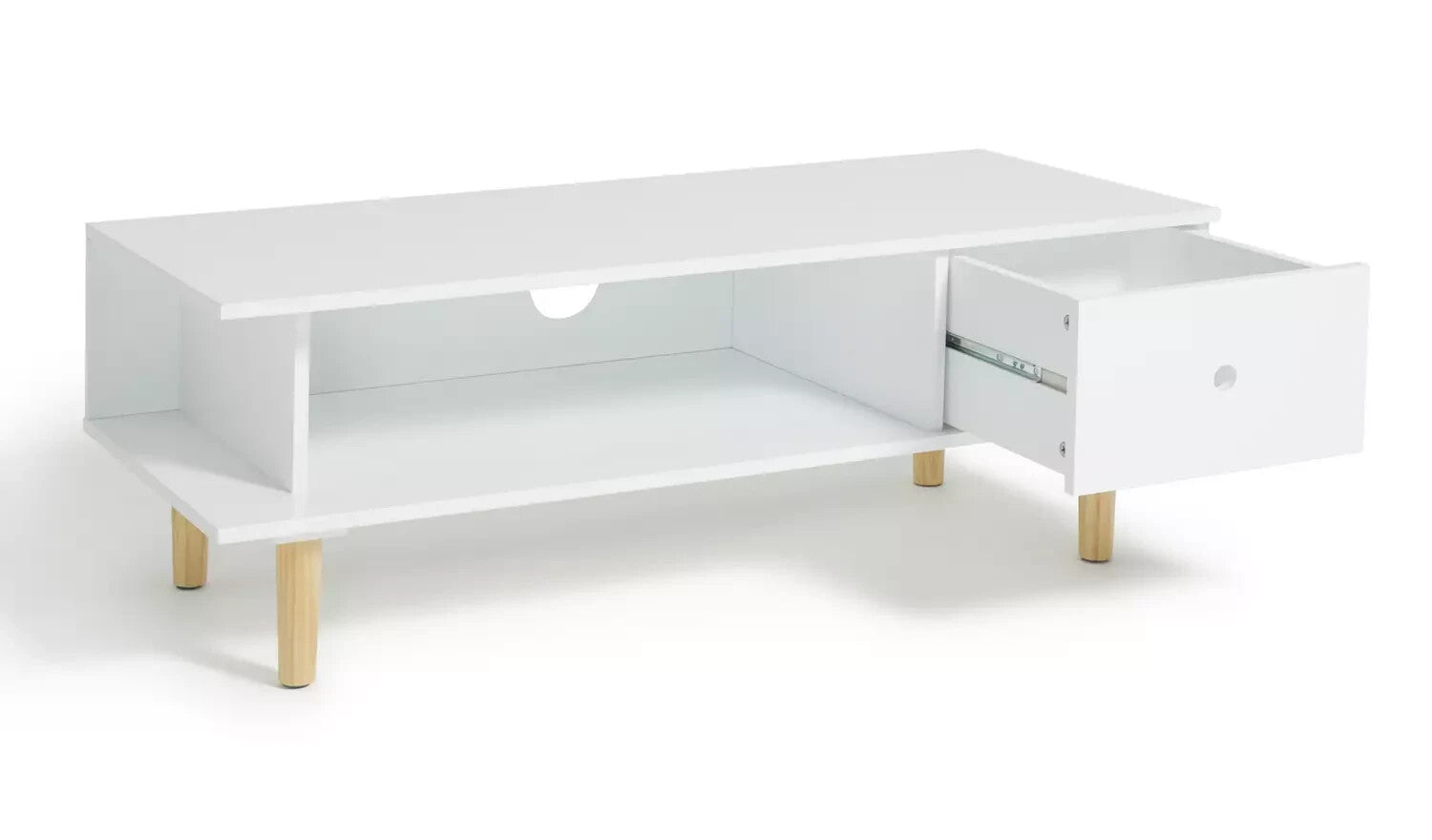 Habitat Cato 1 Drawer TV Unit - White