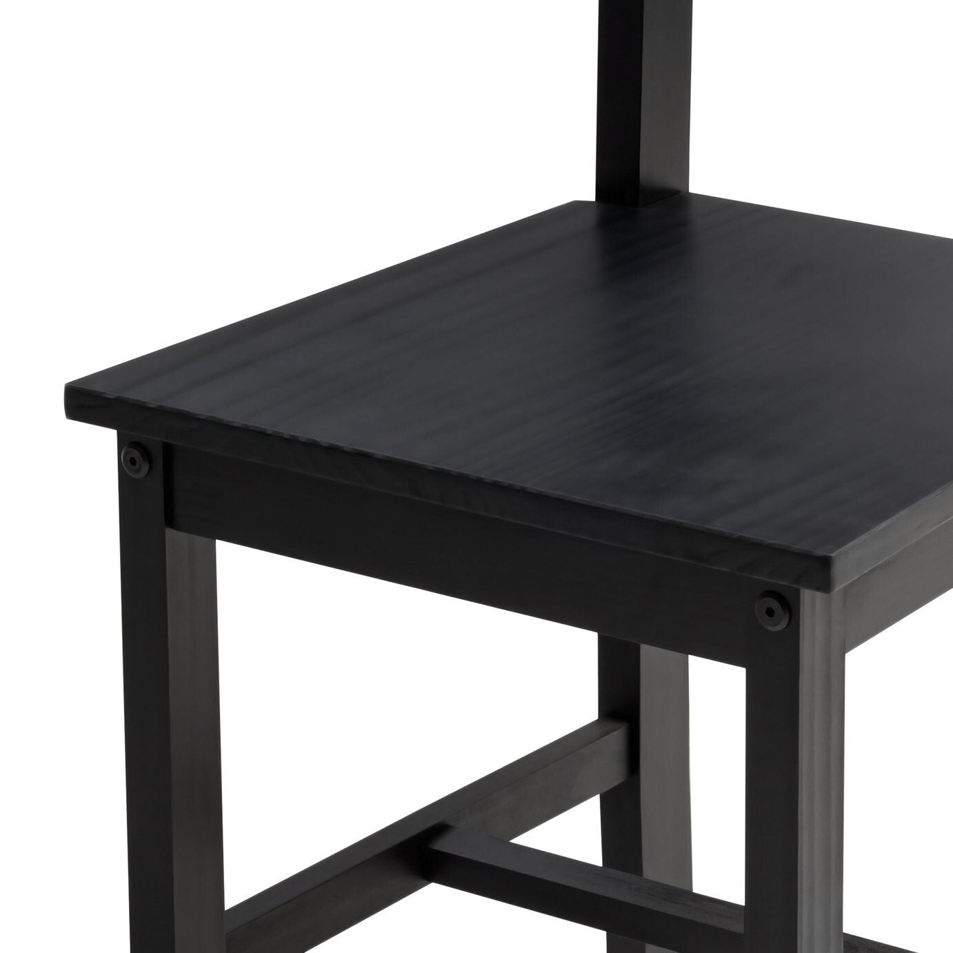 Raye Solid Wood Dining Table & 4 Black Chairs ( B Grade 42046 - 42049  )