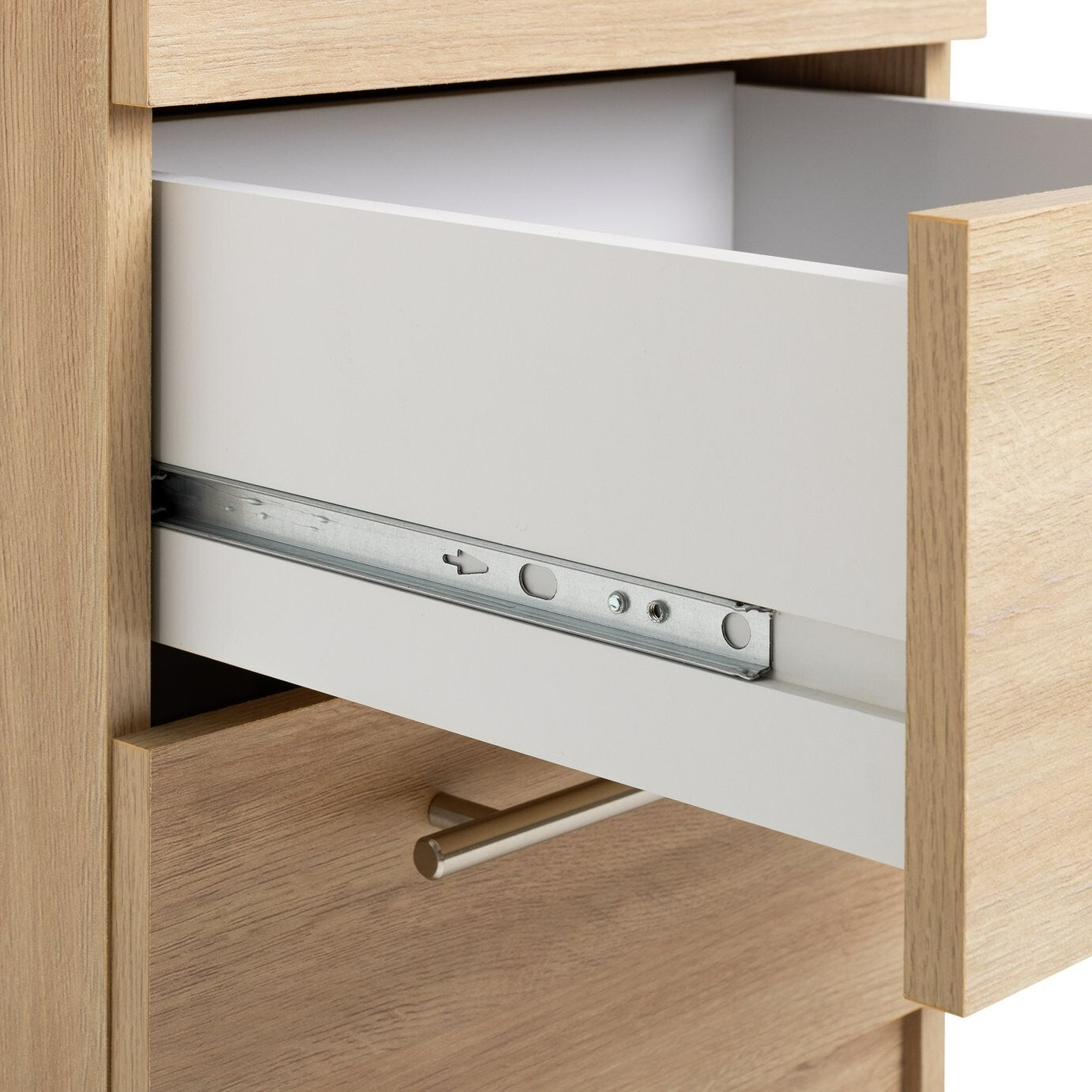 Brisbane 3 Drawer Bedside - Oak
