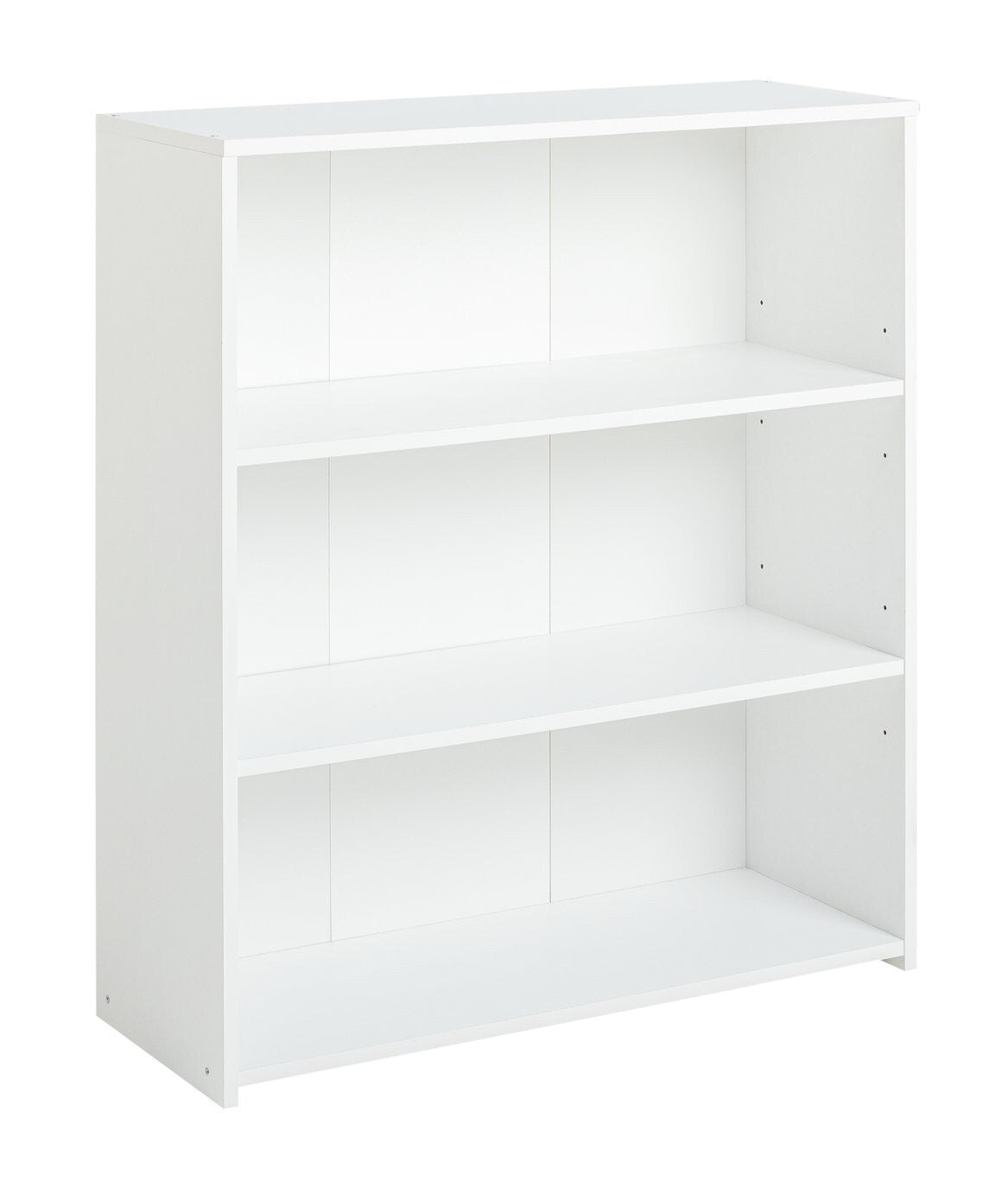 Malibu Short Wood Effect Bookcase - White