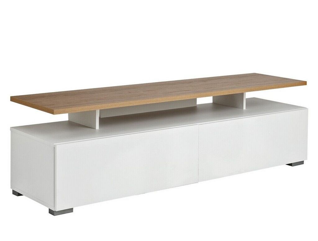 Habitat Floating Top TV Unit - White & Oak ( B Grade 51537 - 51541 )