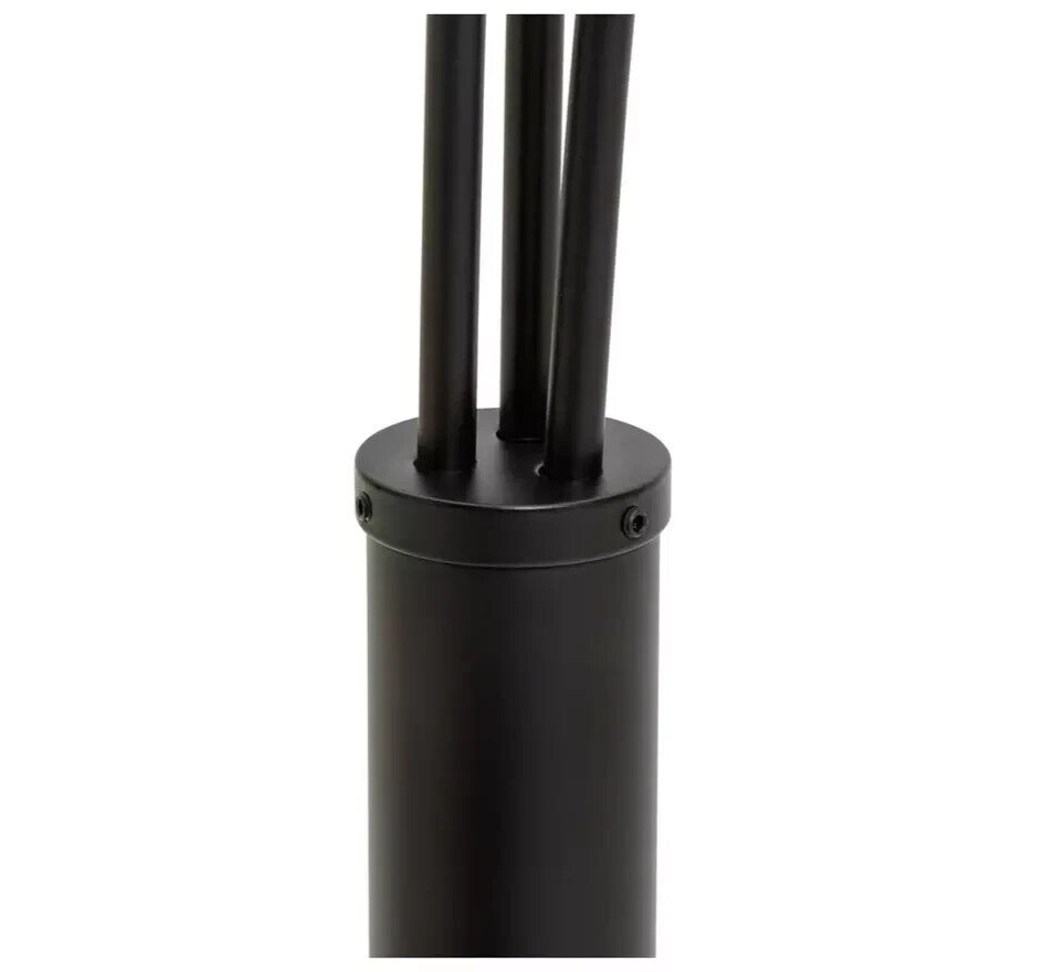 Curico 3 Light Floor Lamp - Matt Black