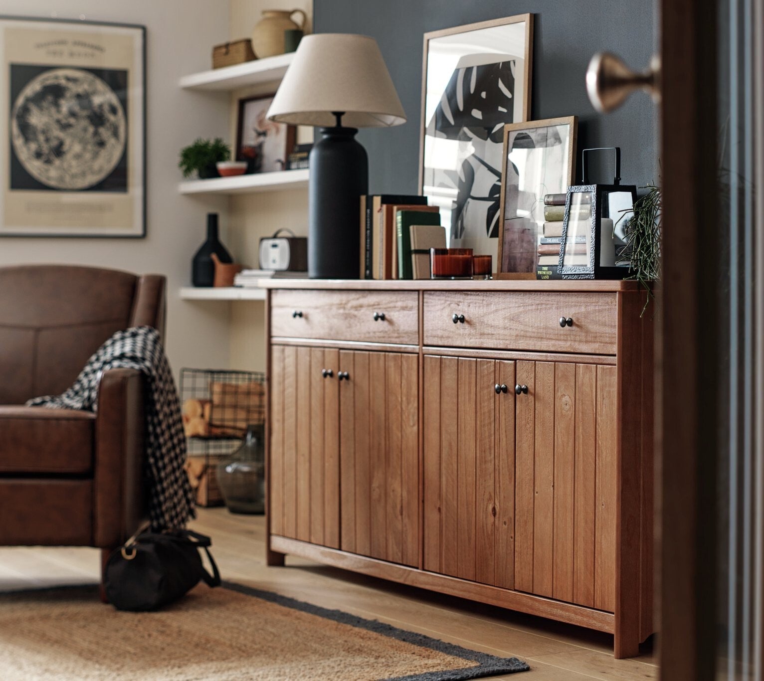 Habitat Denver 4 Door 2 Drawer Sideboard - Pine