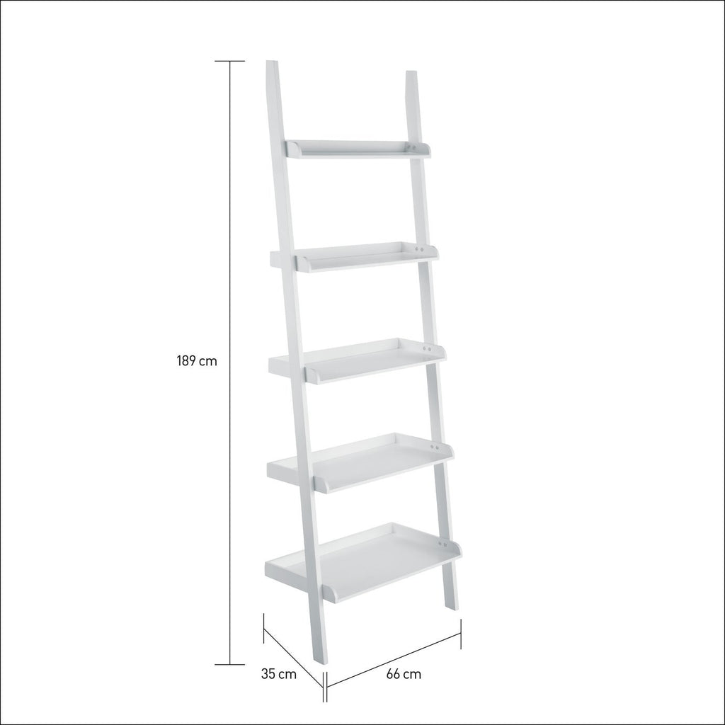 Habitat Jessie Ladder Shelf - White | Wall-Mounted Storage Living Room or Office