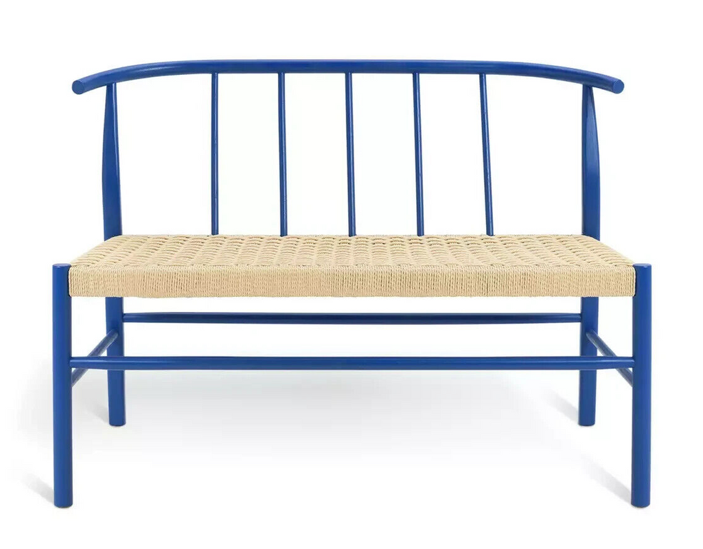 Habitat 60 Scottie Oak Bench - Blue